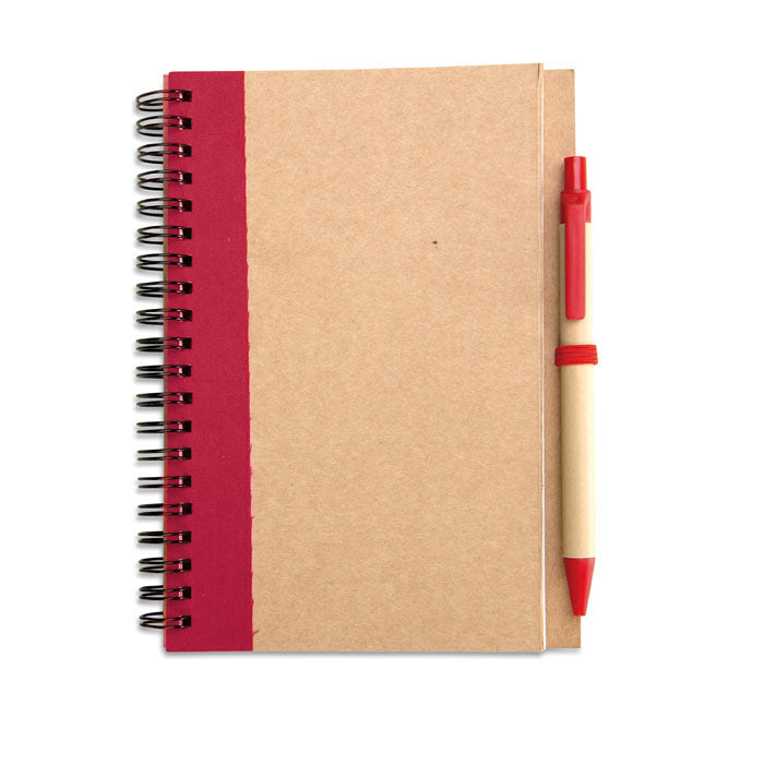 Duurzaam Notitieboek met Pen (alleen op aanvraag)