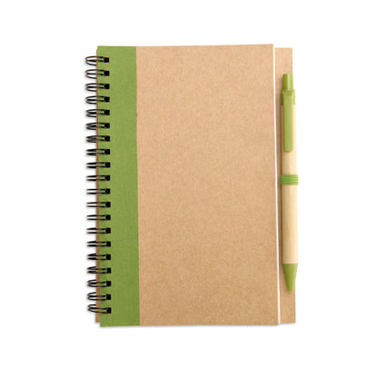 Duurzaam Notitieboek met Pen (alleen op aanvraag)